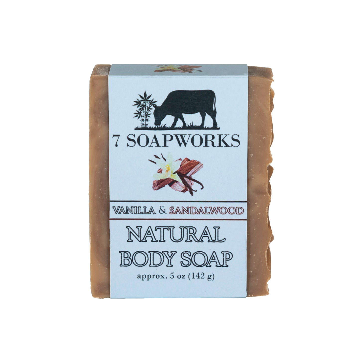 Natural Body Soap - Vanilla & Sandalwood