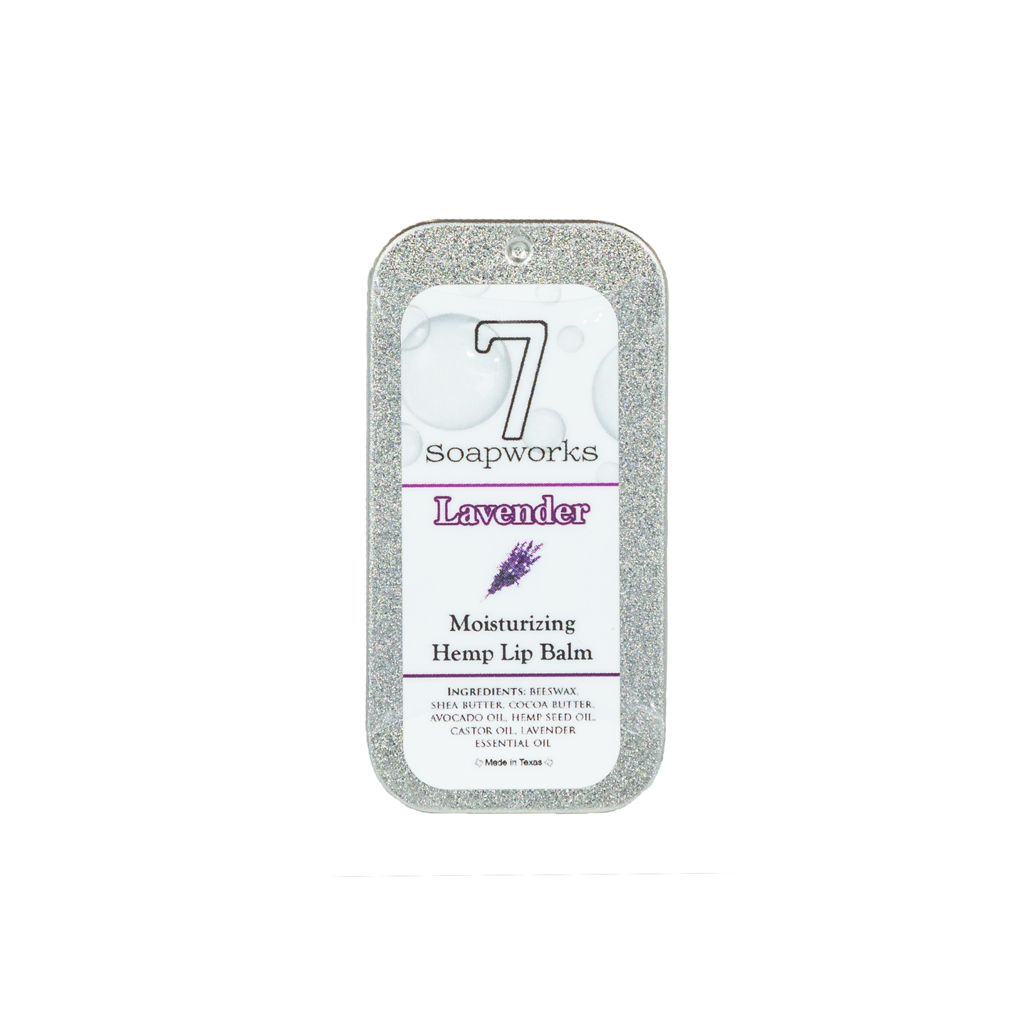 Natural Lip Balm Tin - Lavender