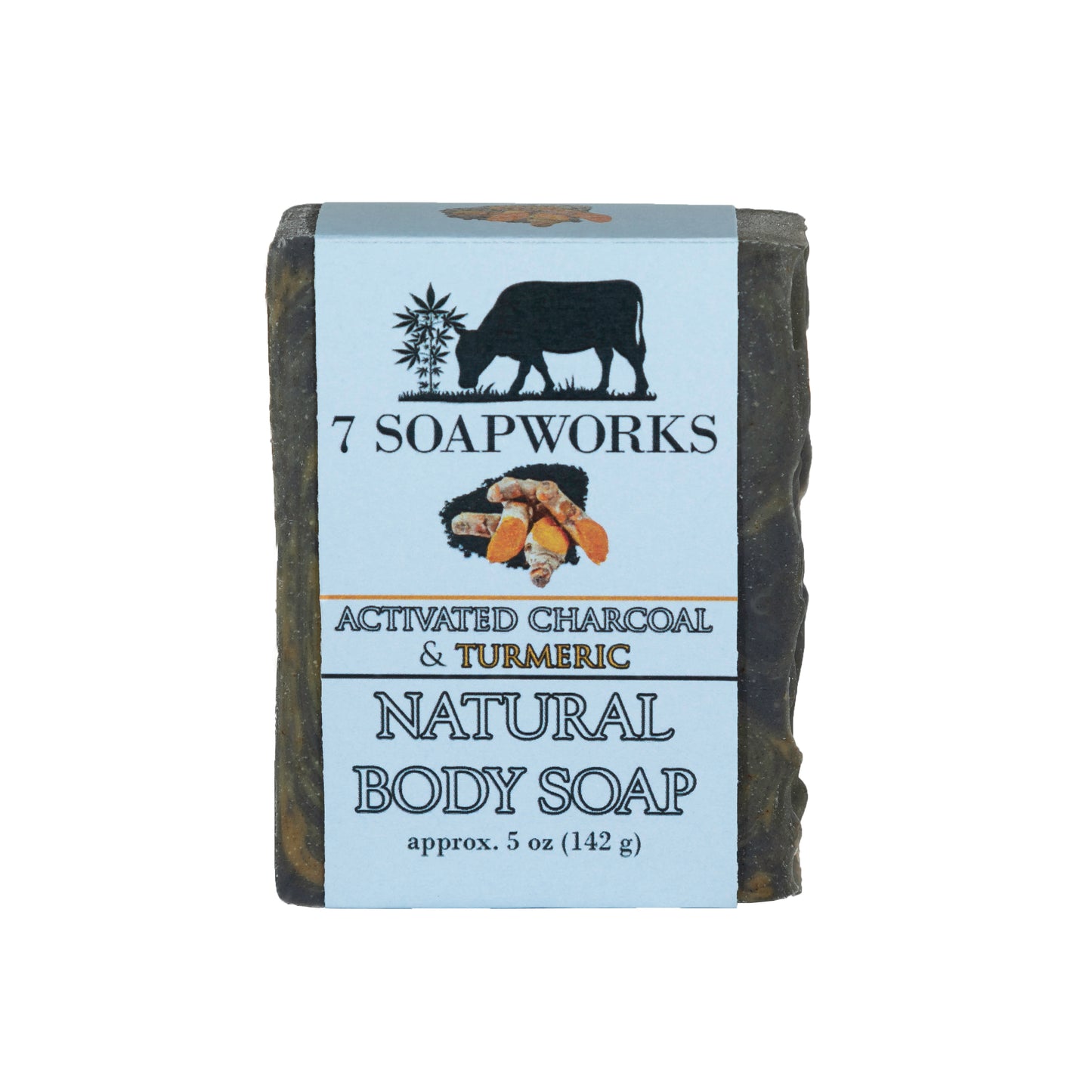 Natural Body Soap - Activated Charcoal & Turmeric