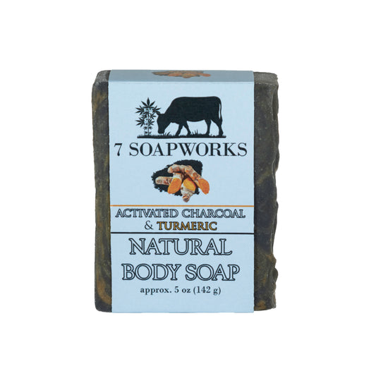 Natural Body Soap - Activated Charcoal & Turmeric
