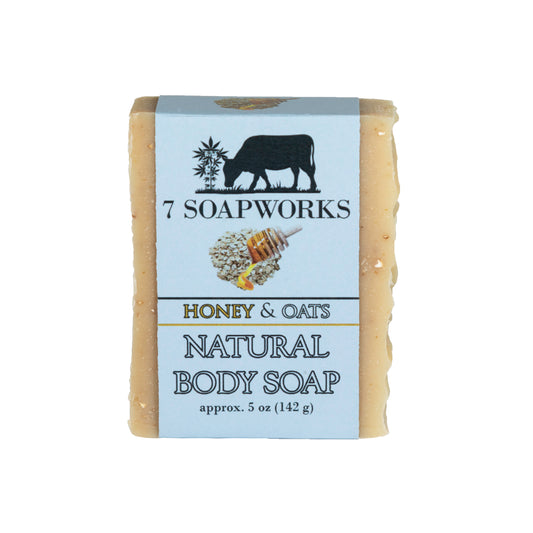 Natural Body Soap - Honey & Oats