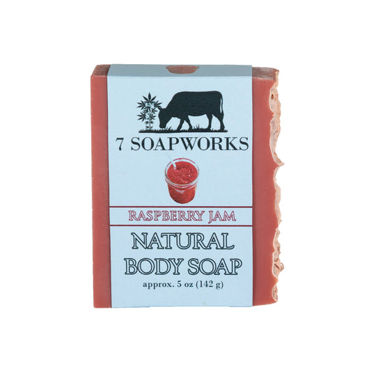 Natural Body Soap - Raspberry Jam