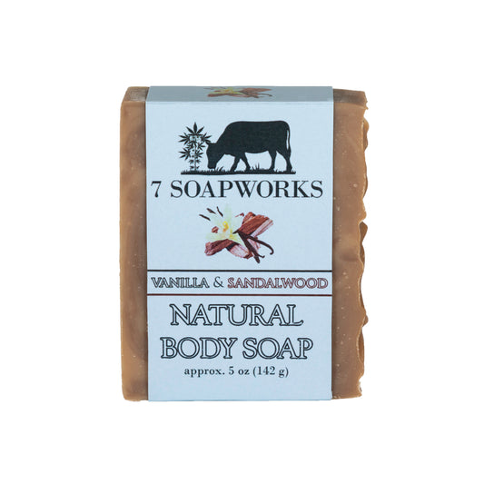 Natural Body Soap - Vanilla & Sandalwood