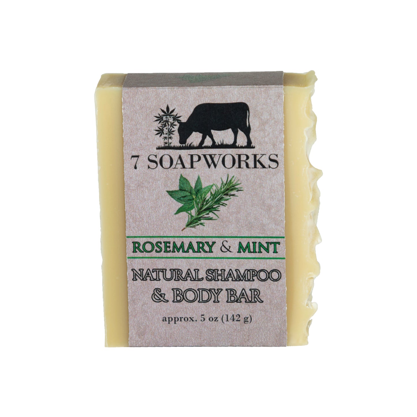 Natural Shampoo & Body Bar - Rosemary & Peppermint
