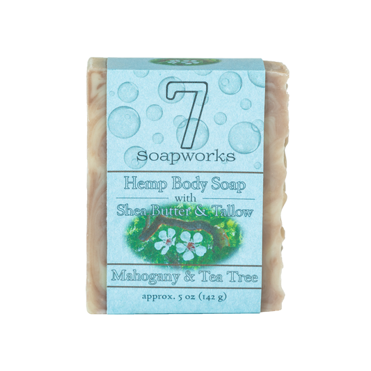 Hemp & Tallow Body Soap - Mahogany & Tea Tree