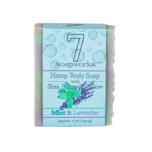 Hemp & Tallow Body Soap - Mint & Lavender