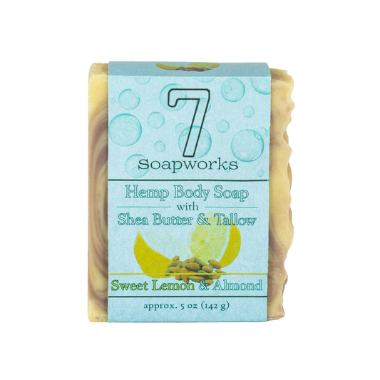 Hemp & Tallow Body Soap - Sweet Lemon & Almond